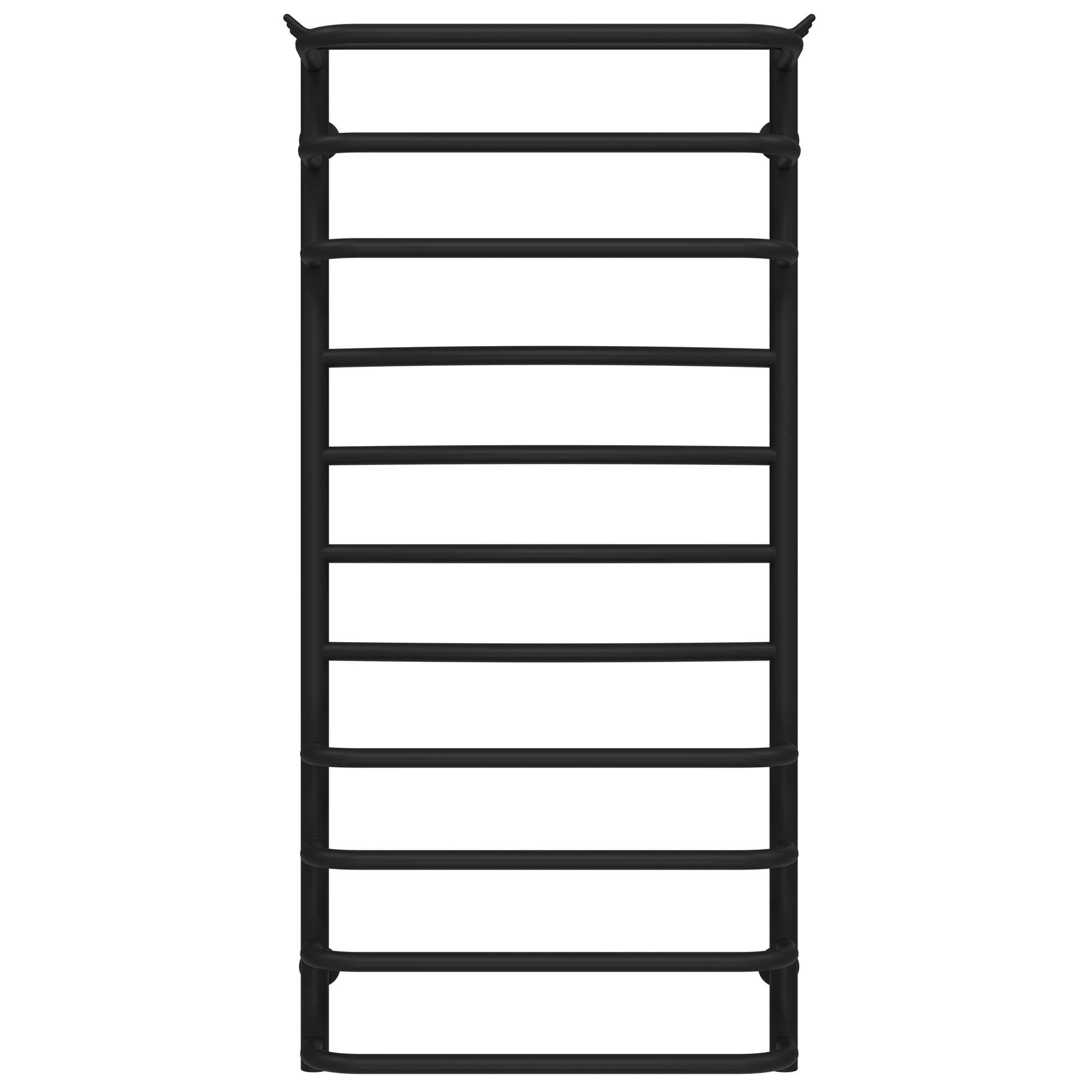 Полотенцесушитель водяной Deffi Юность П11 боковое левое подключение нержавеющая сталь 500х1100 мм Черный (C.YU.110.50.11.B.B)