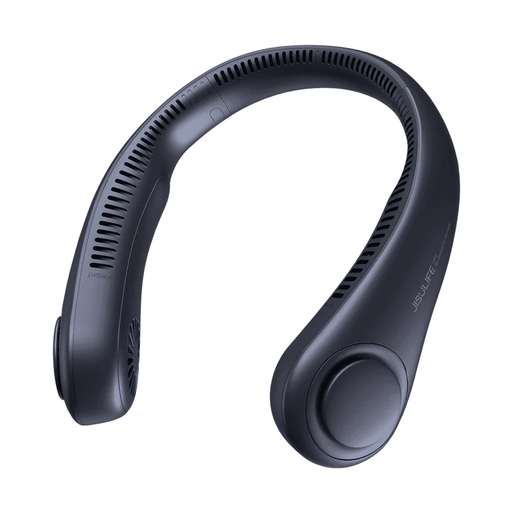 Вентилятор портативный на шею JISULIFE Life3 4000 мАч 3 скорости до 16 ч Черный (2689552708)