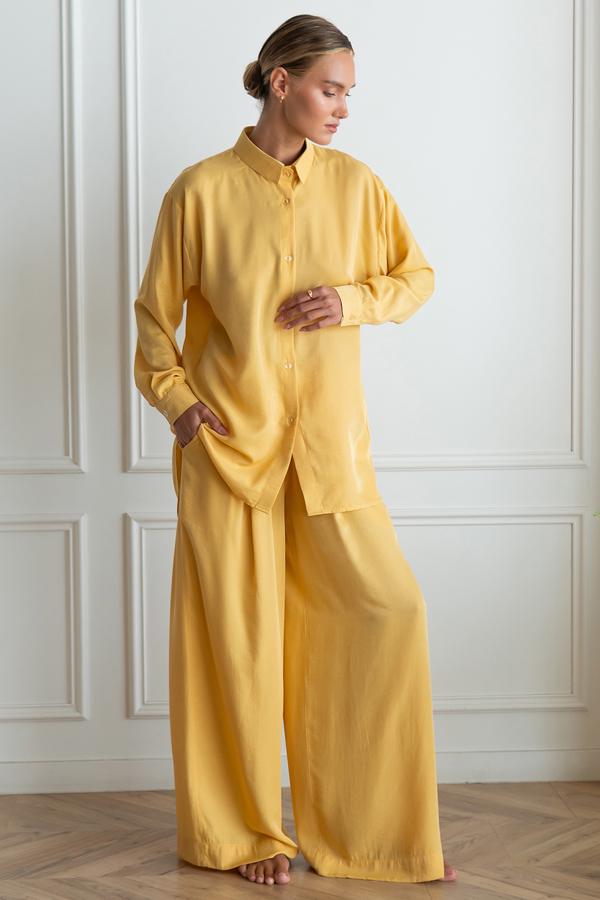 Пижамный костюм Lemon с брюками шелк/хлопок L/XXL (29517781) Пижамный костюм Lemon с брюками шелк/хлопок L/XXL (29517781)