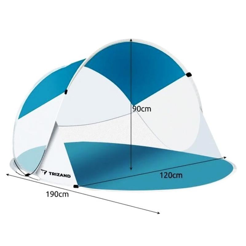 Палатка пляжная самораскладная Trizand 20974 вентилируемая с чехлом 190x120x90 см (6859) - фото 5