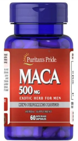 Добавка натуральная Puritans Pride Maca Exotic Herb for Men 500 мг 60 капсул (2805)
