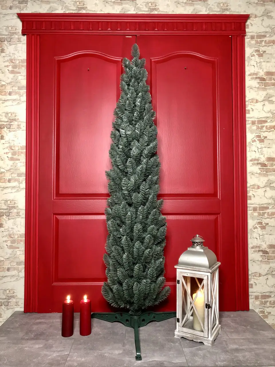 Елка искусственная HVOYA Альпийская узкая 180 см Голубой (410/180/B)