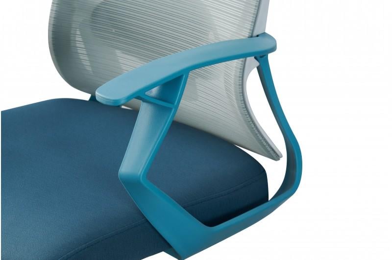 Офісне крісло Comfort Line УНО Сірий/Аква (N-54952) - фото 5 Офісне крісло Comfort Line УНО Сірий/Аква (N-54952) - фото 5