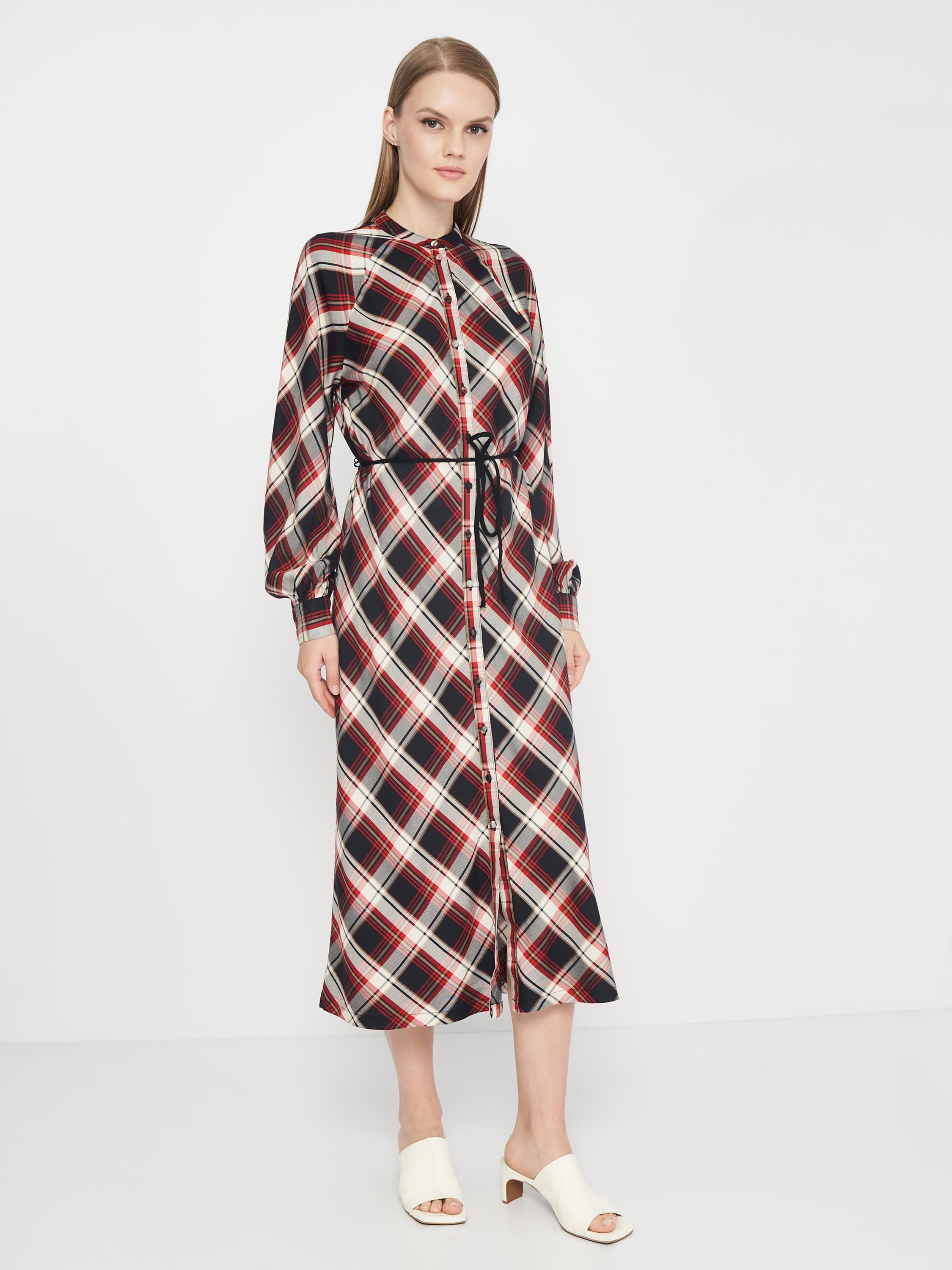 Сукня H&M р. 34 Біло-червоний Клітини (1702835247)