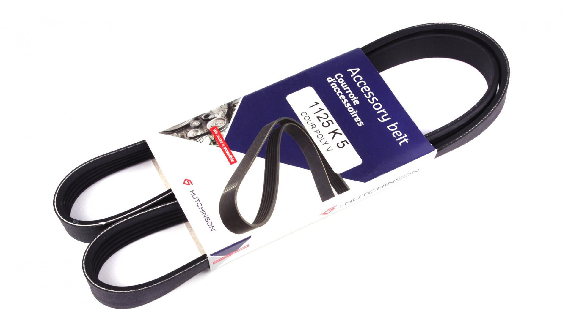 Ремень генератора HUTCHINSON Opel Vivaro 2.0 ECOTEC 06- 5PK1125 (1125 K 5)