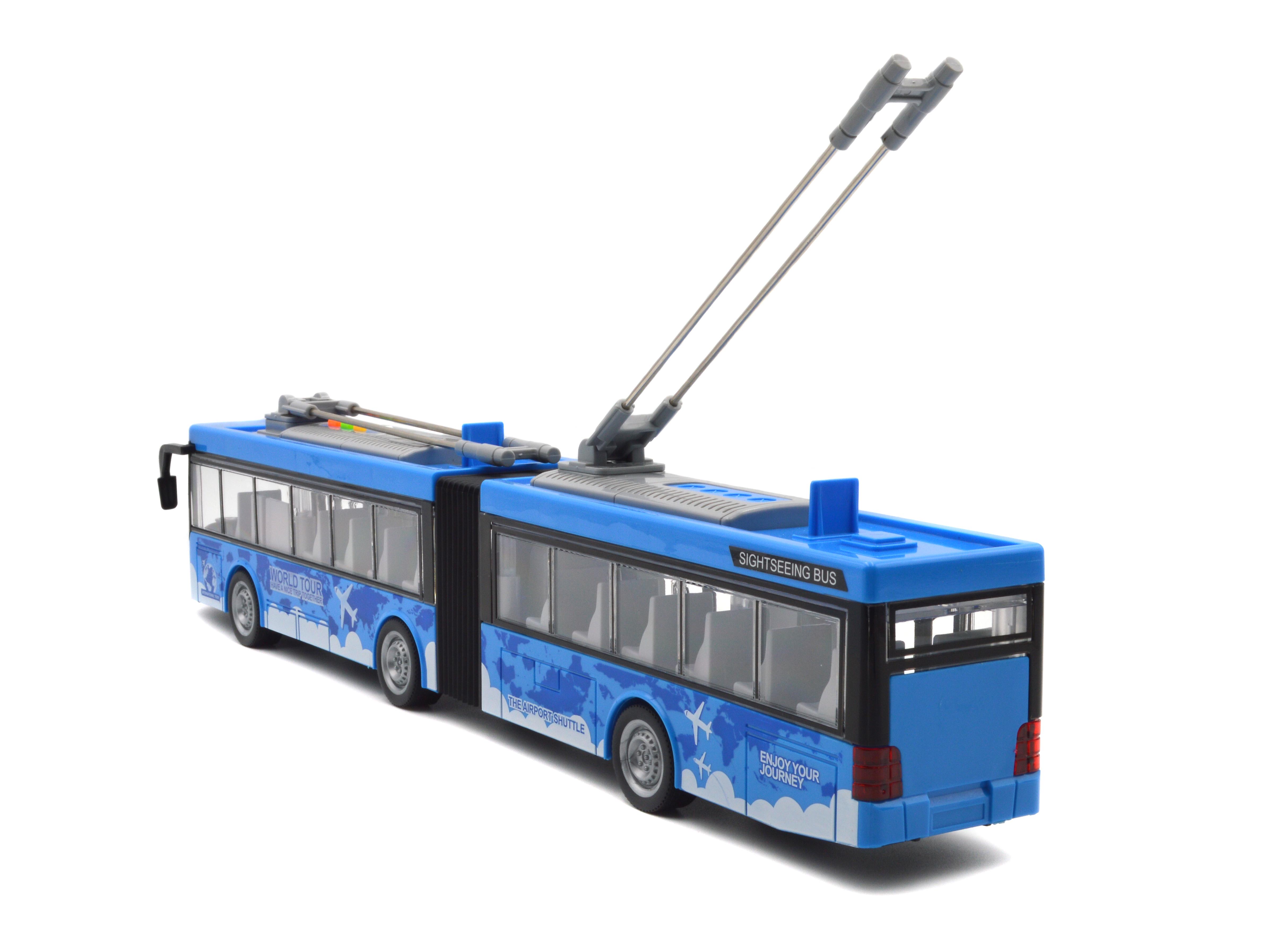 Тролейбус WY915B масштаб 1:16 звук/світло/відчиняються двері (30358507) - фото 3