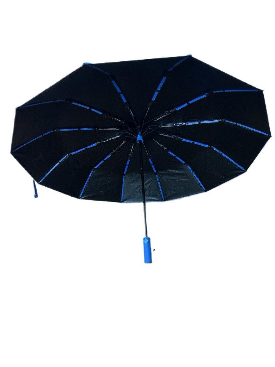 Парасолька-автомат SKS 12 шестисегментних спиць з системою антивітер Синій - фото 8 Парасолька-автомат SKS 12 шестисегментних спиць з системою антивітер Синій - фото 8