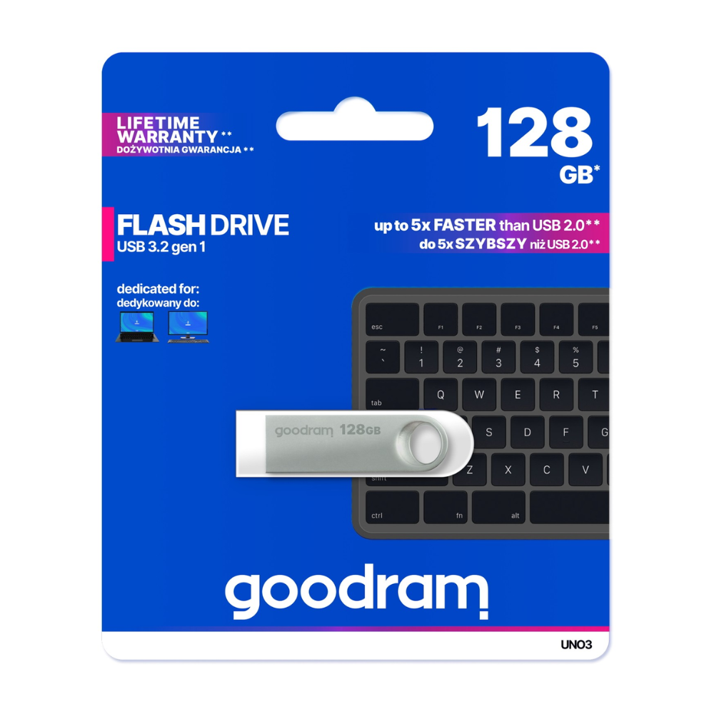 Флеш пам'ять USB Goodram 128 Гб UNO3 USB 3.2 (UNO3-1280S0R11) - фото 2