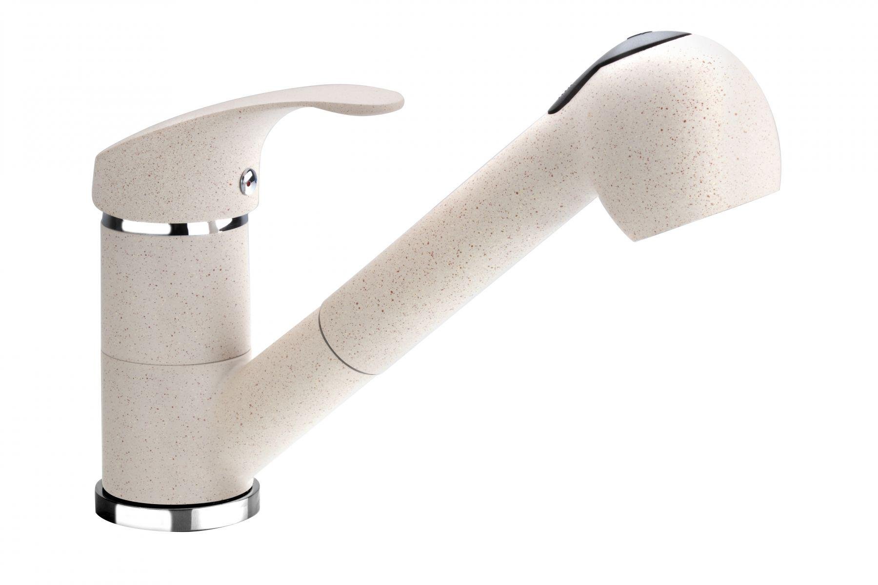 Смеситель Franke Novara-Plus Pull Out фрагранит Бежевый Смеситель Franke Novara-Plus Pull Out фрагранит Бежевый