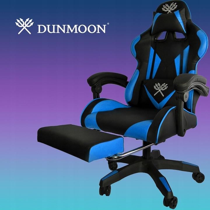 Кресло геймерское с подставкой для ног MALATEC Dunmoon 8978 BLUE (mx9348) - фото 8 Кресло геймерское с подставкой для ног MALATEC Dunmoon 8978 BLUE (mx9348) - фото 8