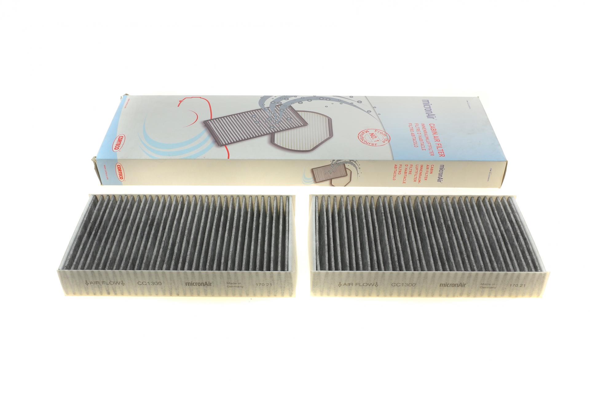 Фильтр салона CORTECO для MB ML W164 3,0CDI угольный 2 шт. (80000647)