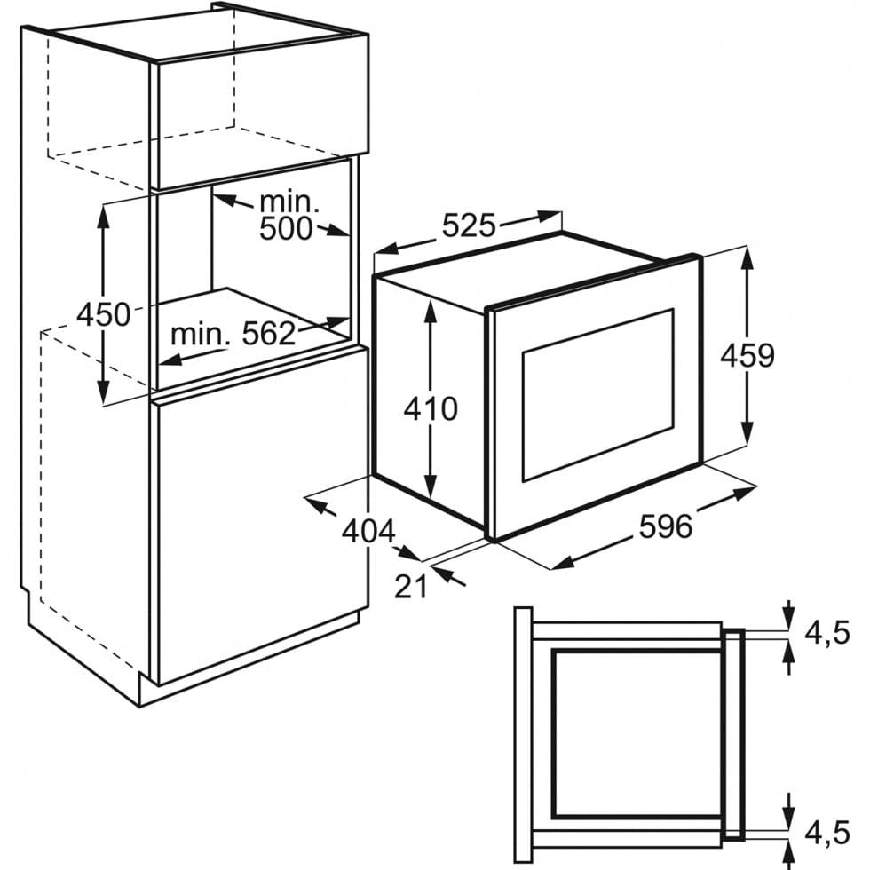 Встраиваемая микроволновая печь AEG MBE2658SEB - фото 2 Встраиваемая микроволновая печь AEG MBE2658SEB - фото 2