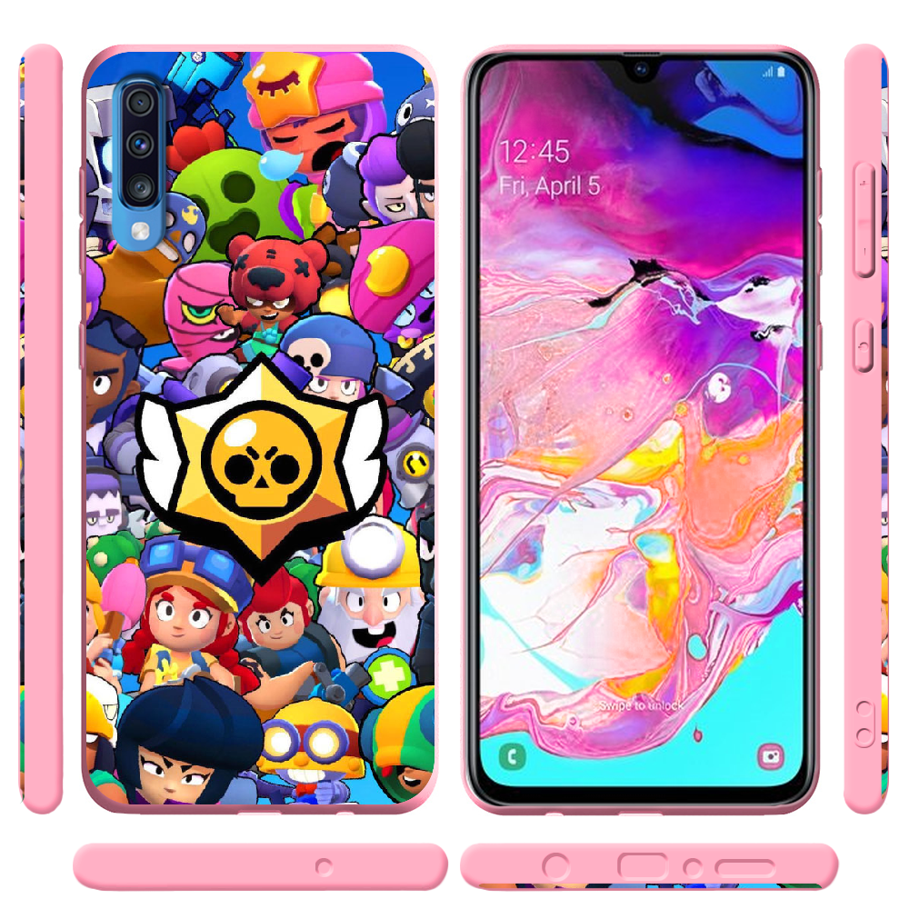 Чохол BoxFace Samsung A705 Galaxy A70 Brawl Stars Рожевий силікон (36860-up2389-37422) - фото 2