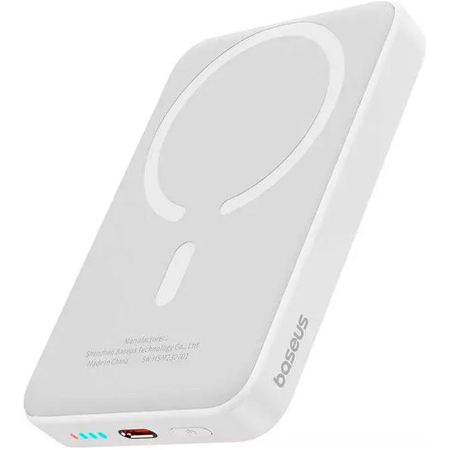 Внешний аккумулятор Baseus Magnetic Bracket Mini 10000 mAh 20W White (P10059001223-00) - фото 3