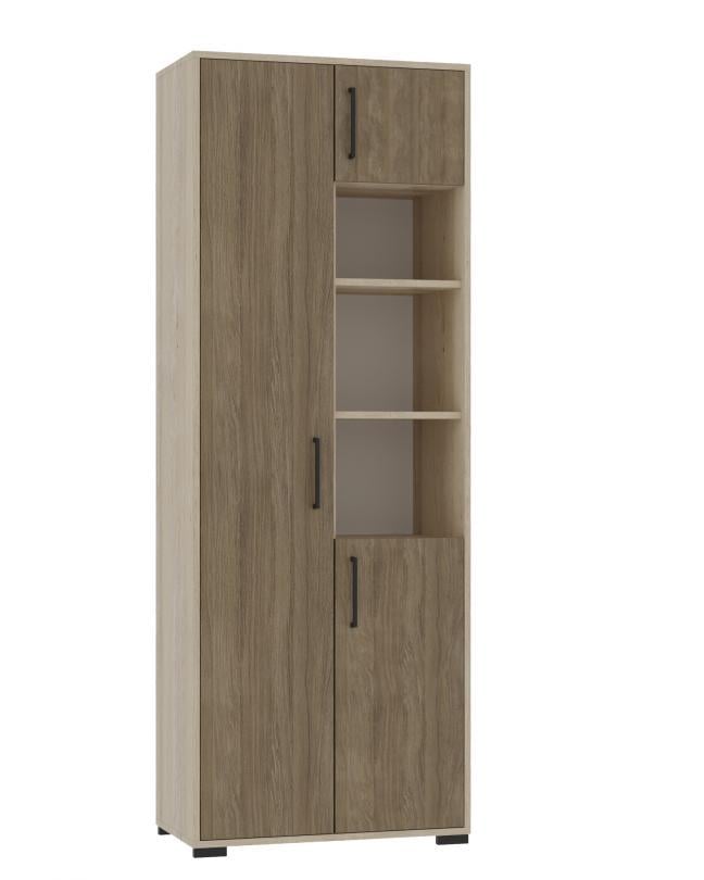 Шафа 3-х дверна з 2-ма відкритими полицями (27358245)