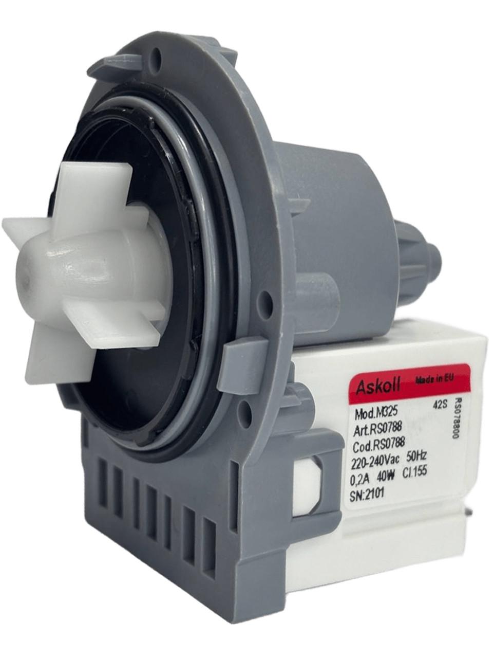 Помпа насос до пральної машини Askoll 40W M231/M325 RS0789 мідна обмотка - фото 2 Помпа насос до пральної машини Askoll 40W M231/M325 RS0789 мідна обмотка - фото 2