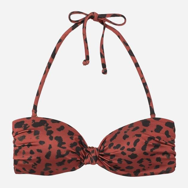 Купальный топ H&M 736581 р. 32 Леопардовый (3331109412816)