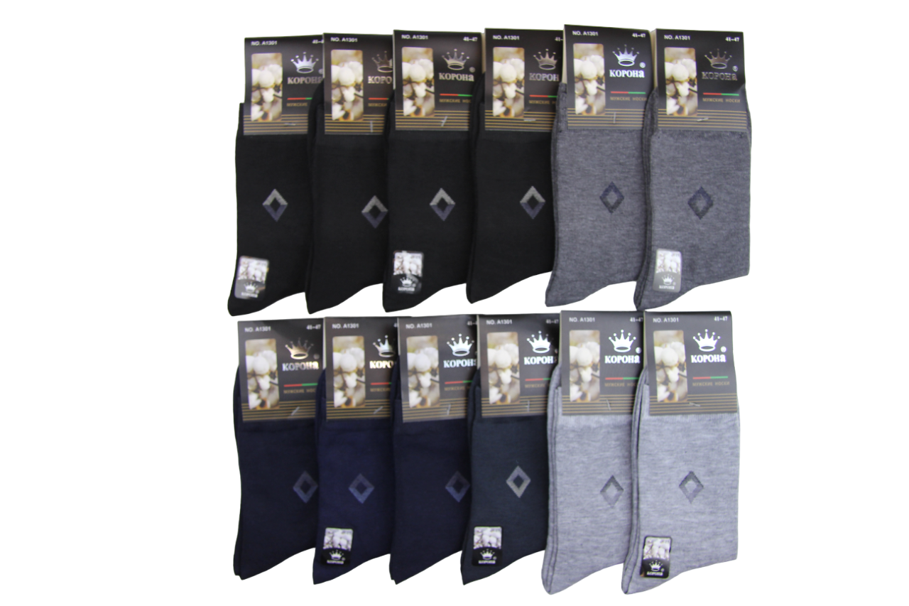 Носки мужские Корона 12 пар р. 41-47 (11290788) Носки мужские Корона 12 пар р. 41-47 (11290788)