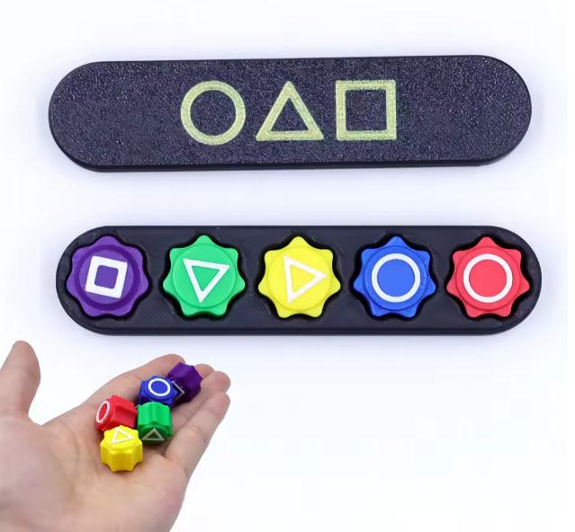 Настольная игра Гонги игра в кальмара Gonggi шарики - фото 4