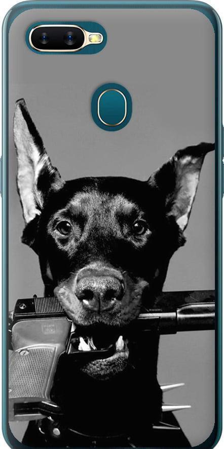 Чехол на Oppo A5S Доберман (2745t-1892-42517)