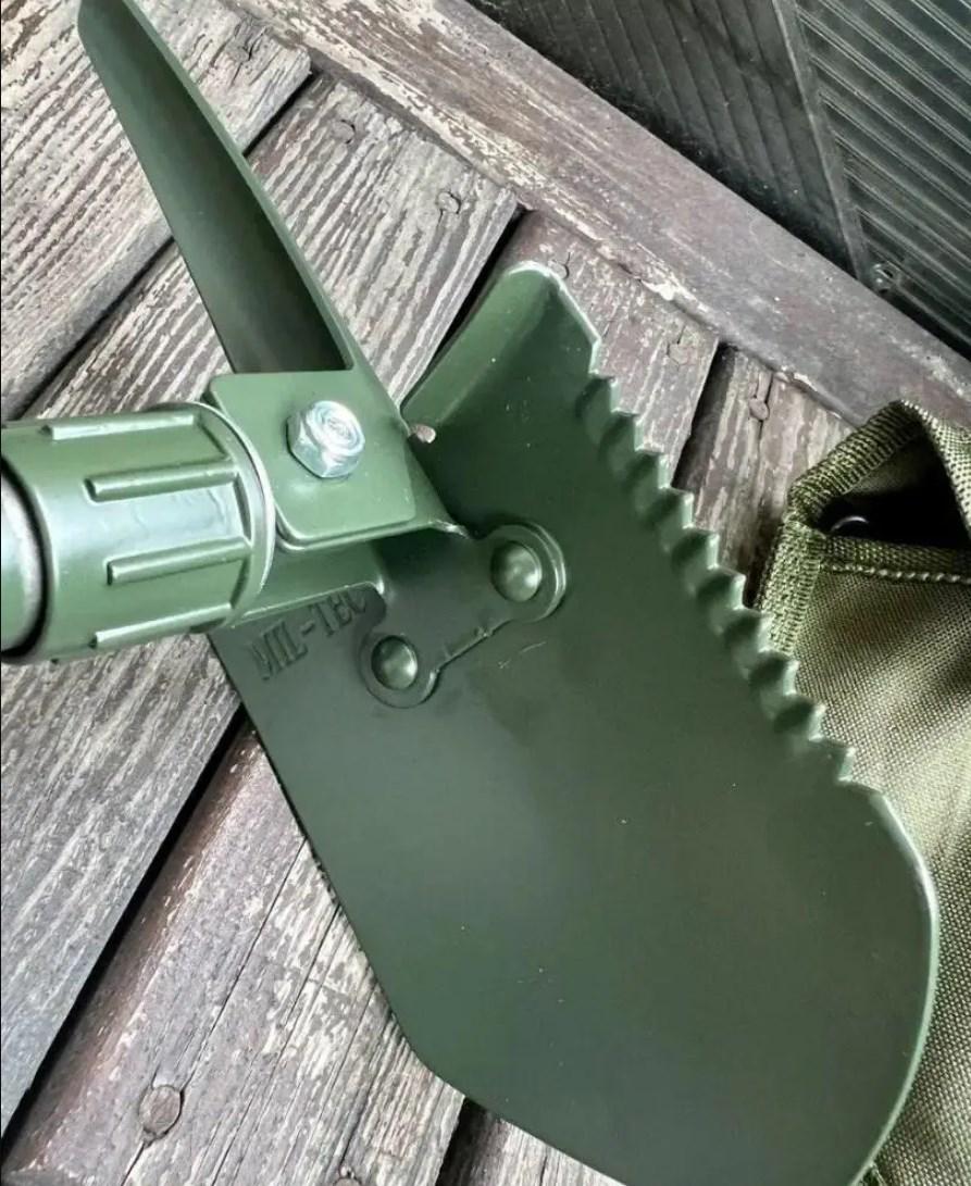 Лопата саперная складная Mil-Tec Mini с чехлом Olive (15525000) - фото 3 Лопата саперная складная Mil-Tec Mini с чехлом Olive (15525000) - фото 3