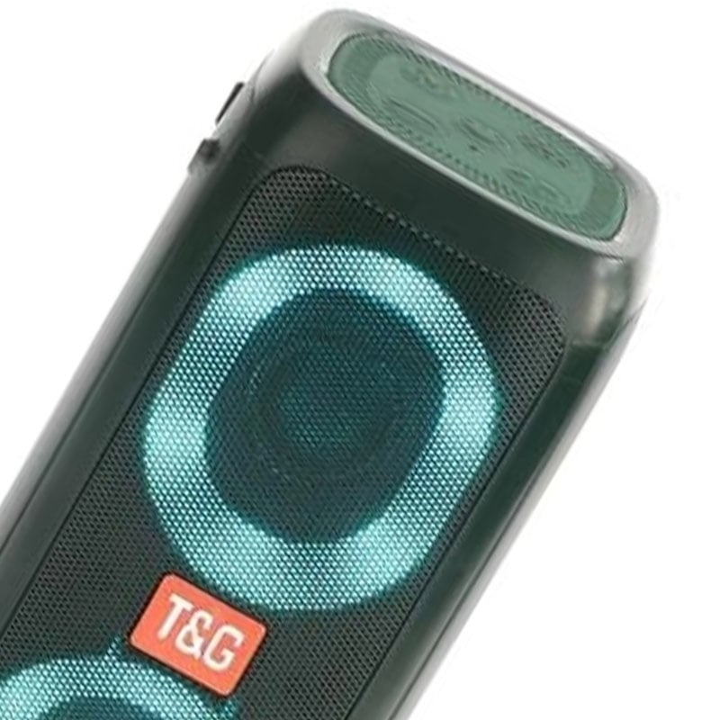 Портативна колонка TG 333 з RGB підсвічуванням 5W Green (tf4938) - фото 3