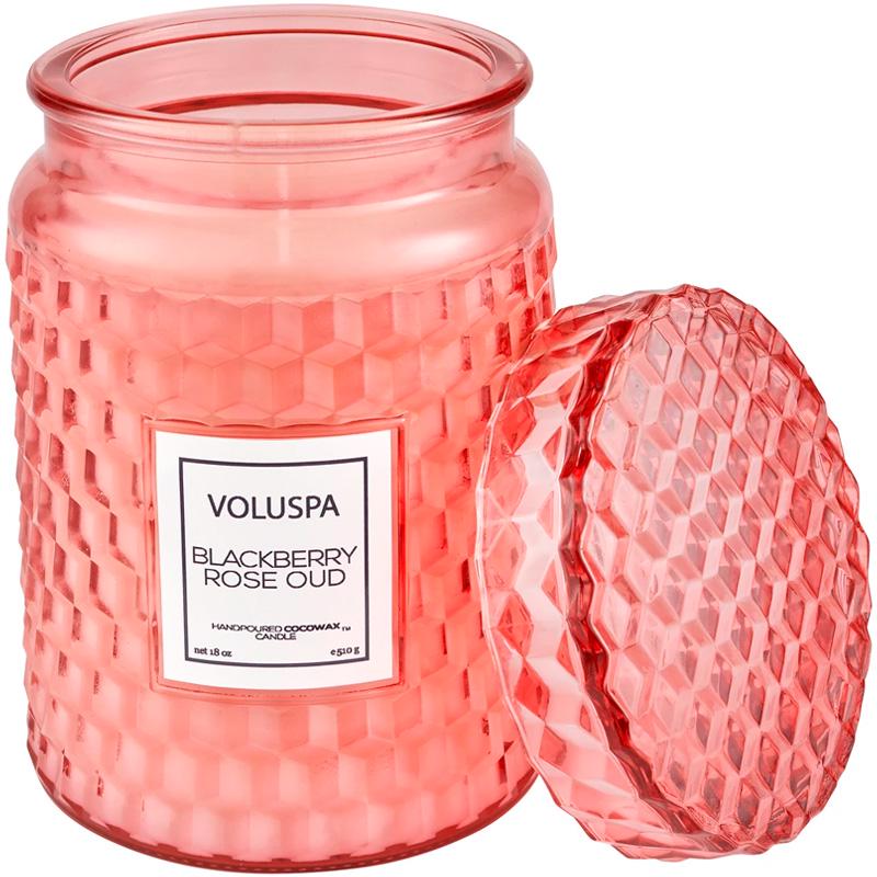 Свеча ароматическая Voluspa Roses Blackberry Rose Oud 510 г банка с крышкой (111000755)