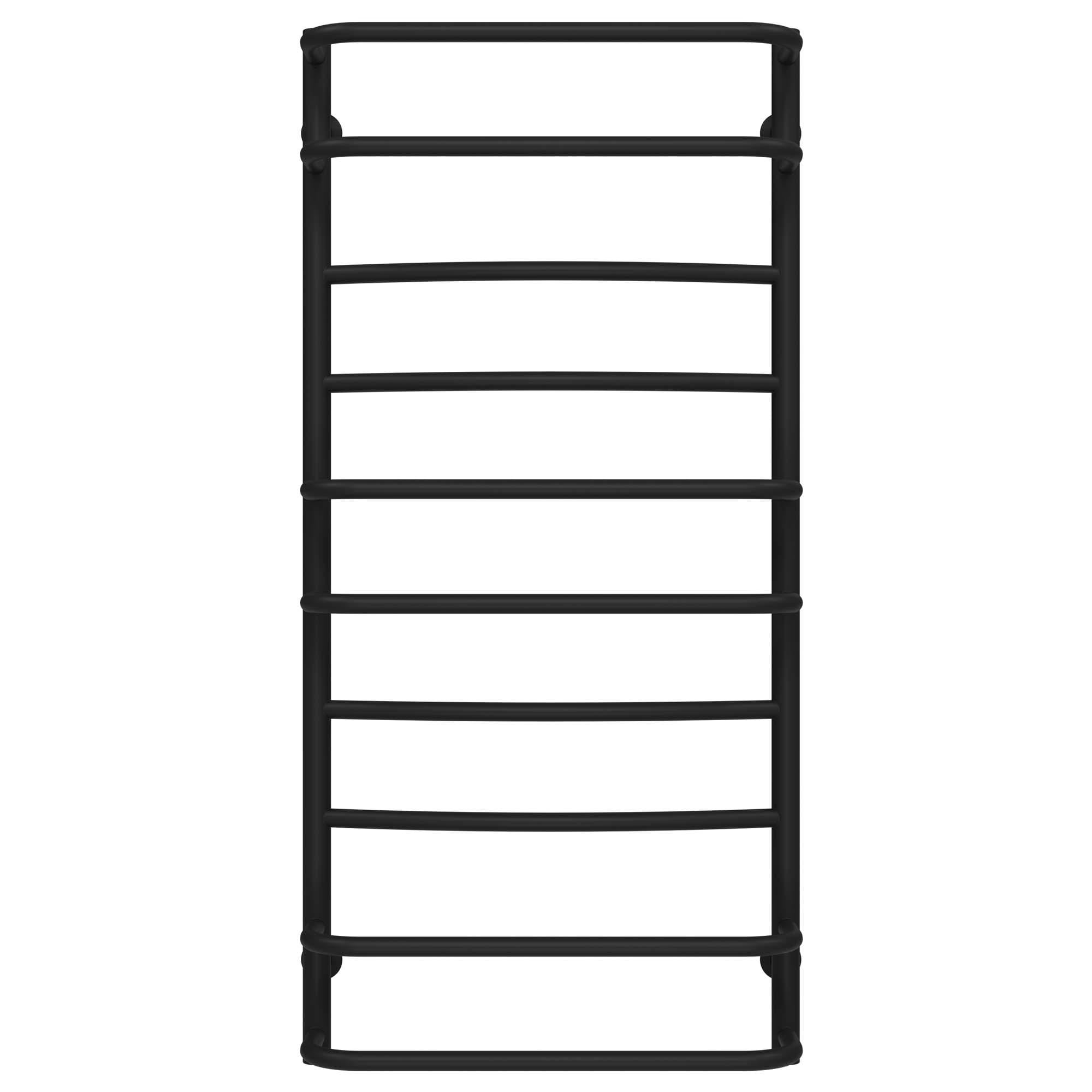 Полотенцесушитель водяной Deffi Аквамикс П10 боковое правое подключение нержавеющая сталь 500х1100 мм Черный (C.AM.110.50.10.B.C)