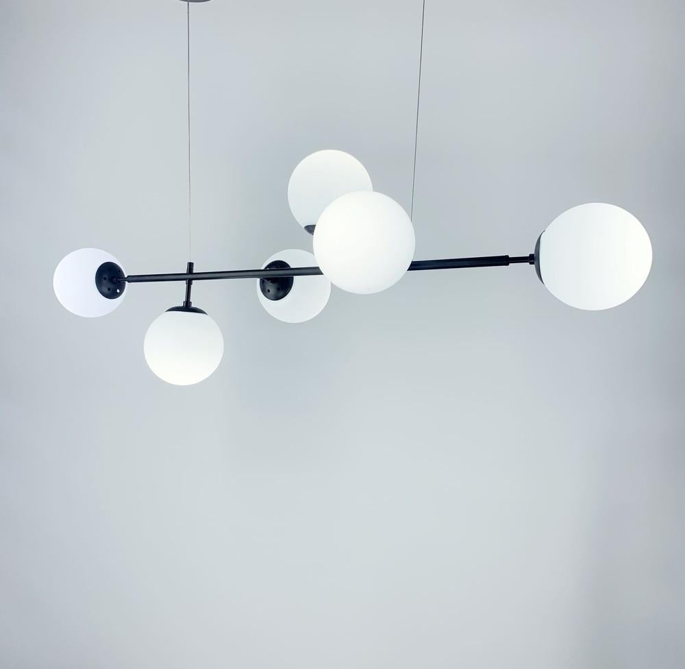 Люстра на 6 плафонов Белых (SGJ 7/6 BK) - фото 5 Люстра на 6 плафонов Белых (SGJ 7/6 BK) - фото 5