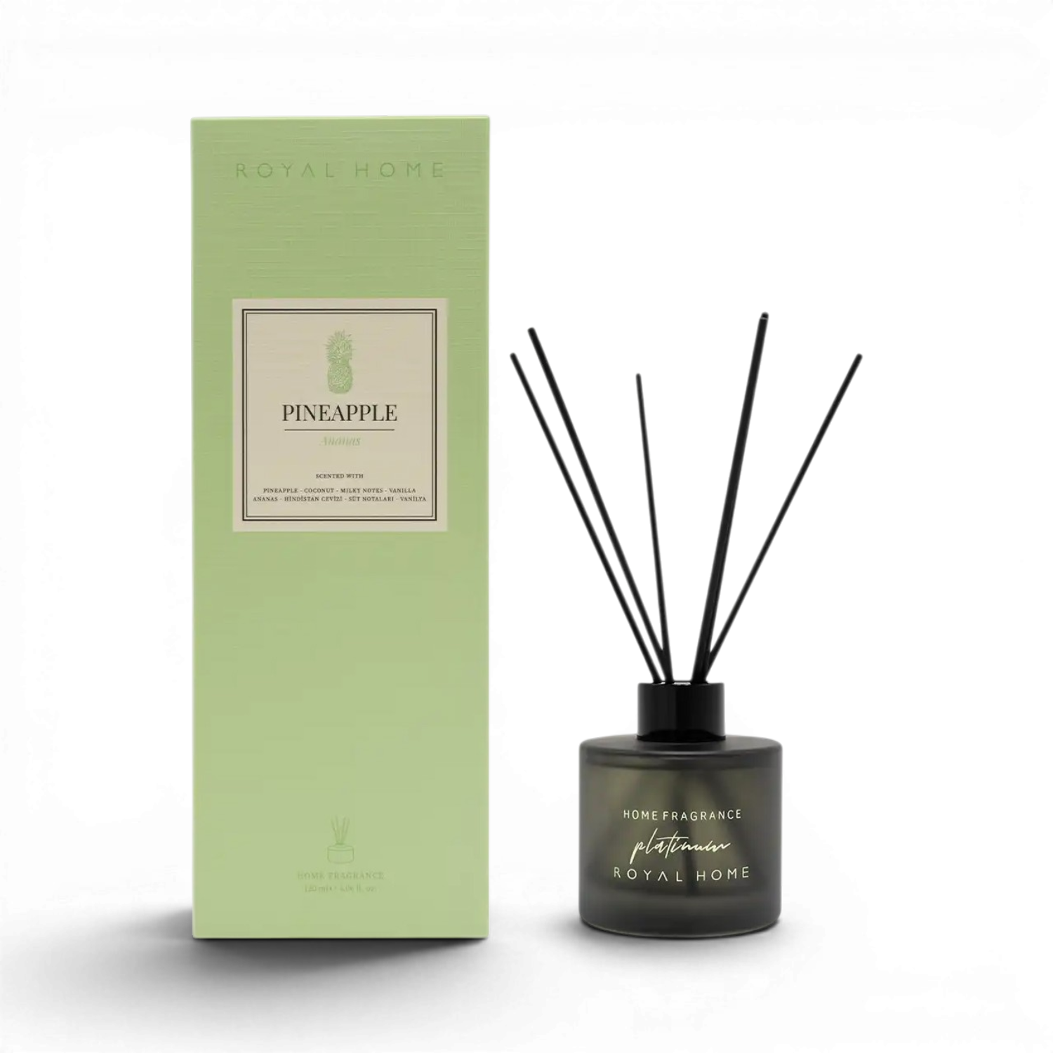 Аромадиффузор ROYAL PLATINUM Pineapple ананас кокос ваниль карамель бобы тонкая кедр (34622592)