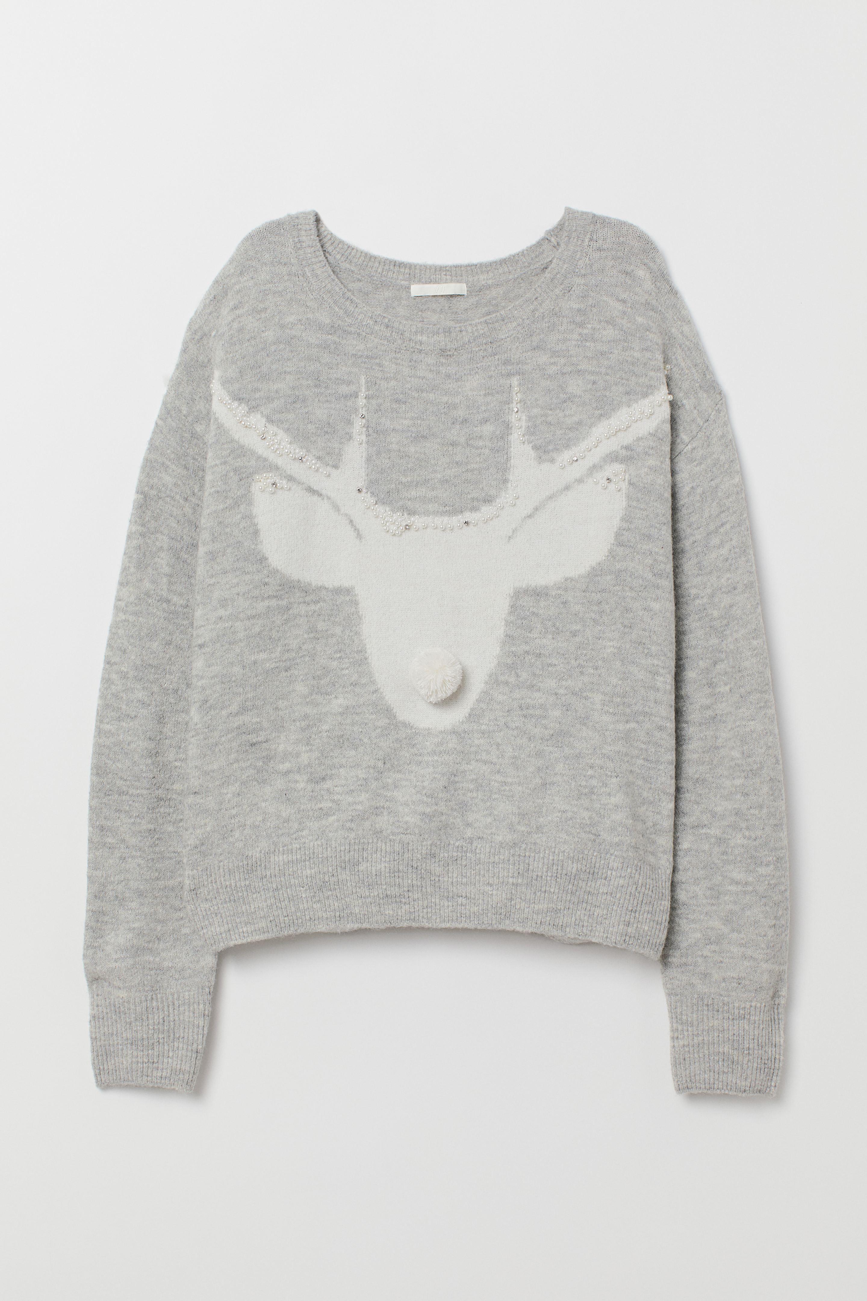 Джемпер H&M M Серый (6999348)