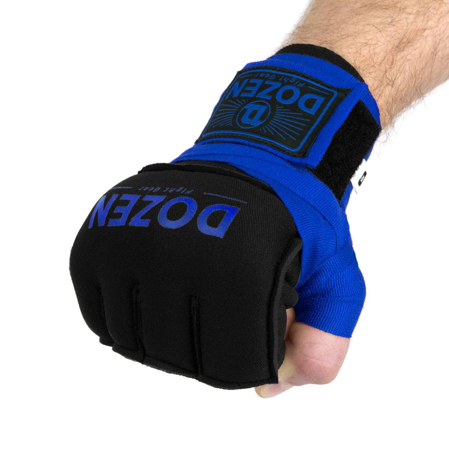 Бинты-перчатки Dozen Prime Gel Inner Speed Wraps L/ XL Черно-синий - фото 4 Бинты-перчатки Dozen Prime Gel Inner Speed Wraps L/ XL Черно-синий - фото 4
