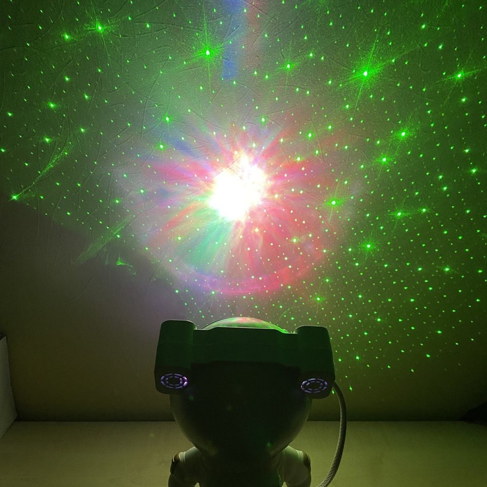 Нічник-проектор зоряного неба Астронавт з пультом ДК та Bluetooth колонкою від USB 8 режимів світіння - фото 5