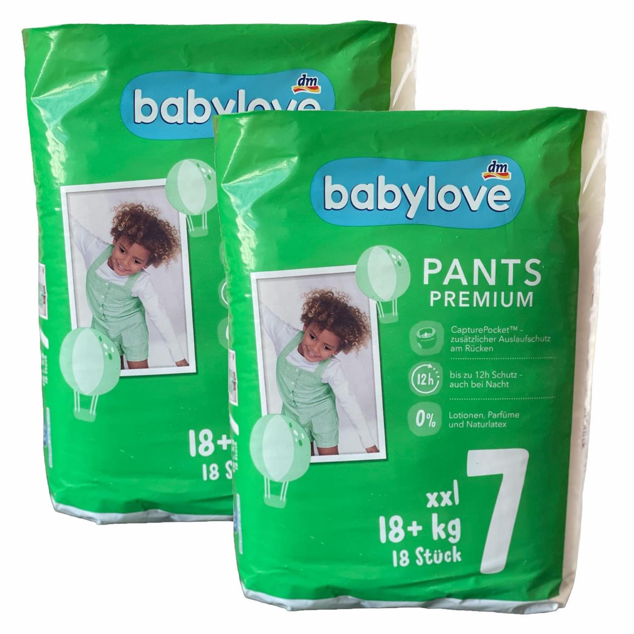 Підгузки-трусики дитячі Babylove Premium 7 XXL 18+ кг 36 шт. (2301031506)