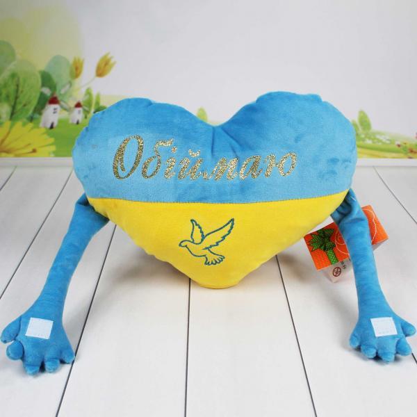 Мягкая игрушка Копица Патриотическая Сердце Обнимаю 31х21 см (00970)