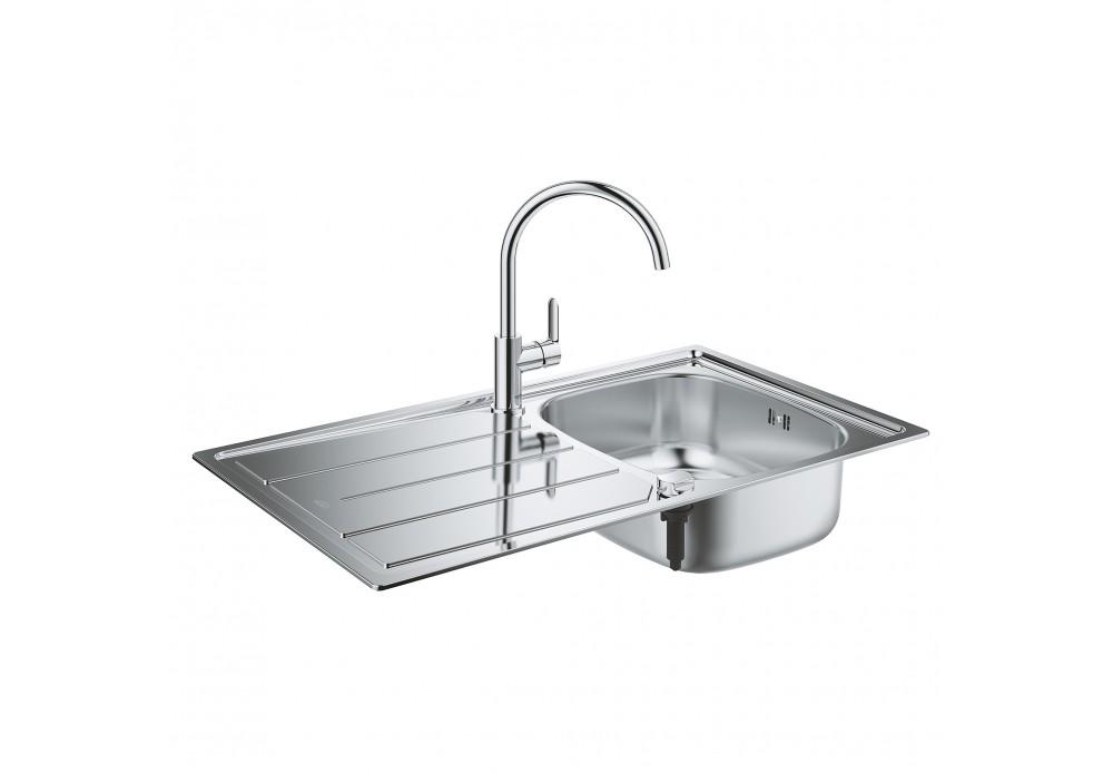 Набор Grohe мойка кухонная K200 31562SD0 со смесителем BauEdge 31367000