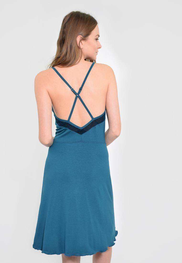 Женская ночная рубашка N.EL 933-92 L Бирюзовый - фото 3