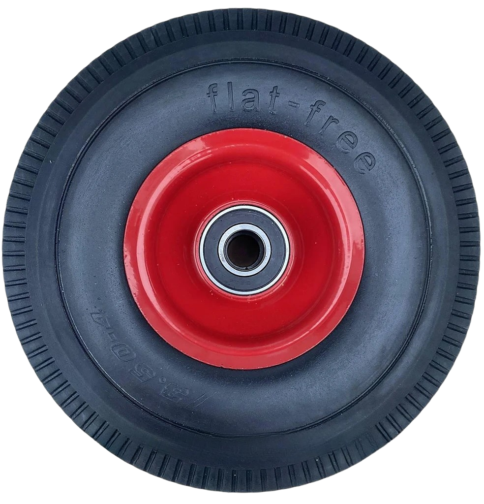 Колесо пенополиуретановое бескамерное 3.00-4 шариковый подшипник 20 мм (1725393949)