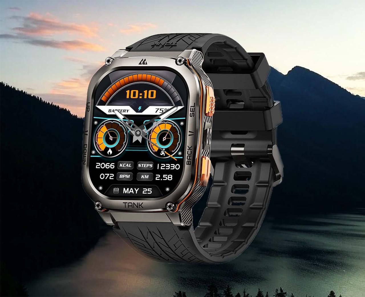 Смарт-часы TANK M3 Ultra GPS водонепроницаемые 50 м Black