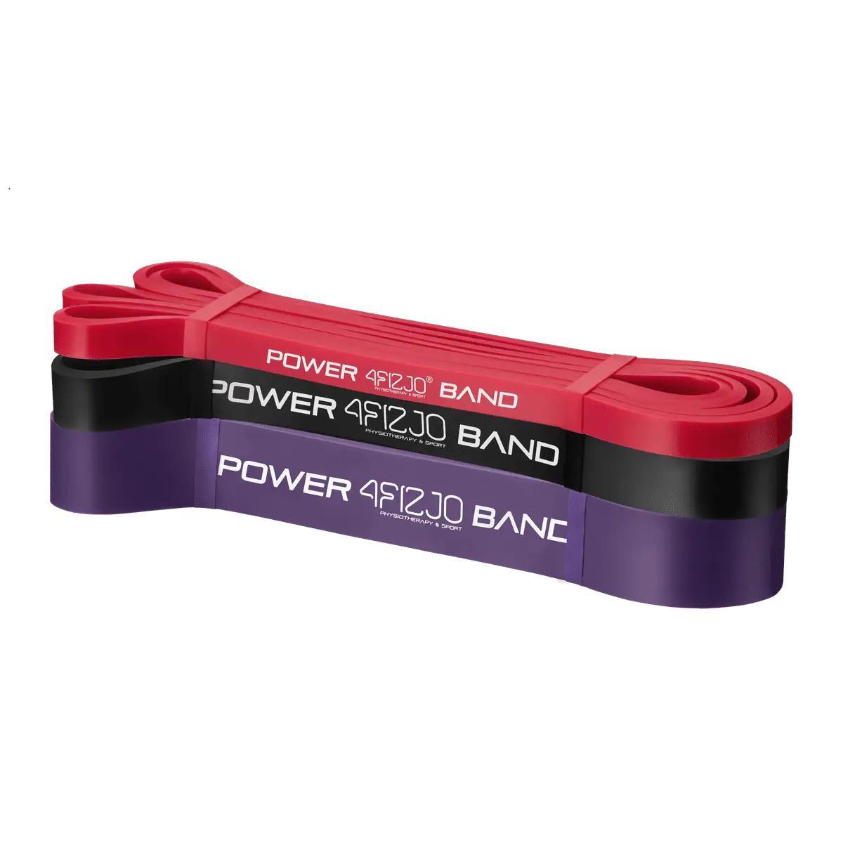 Эспандер-петля резинка для фитнеса и спорта 4FIZJO Power Band 3 шт. 6-26 кг 4FJ0002