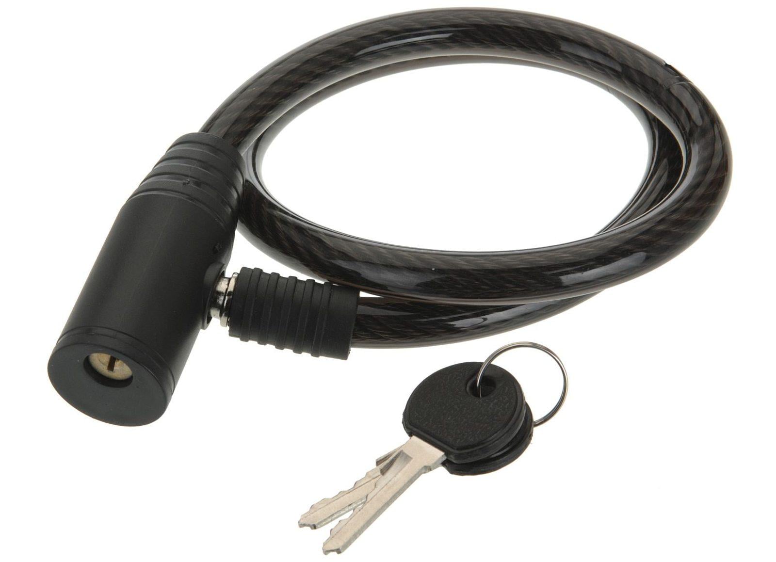 Замок тросовый велосипедный с ключом 10х1000 мм (VR-5772)