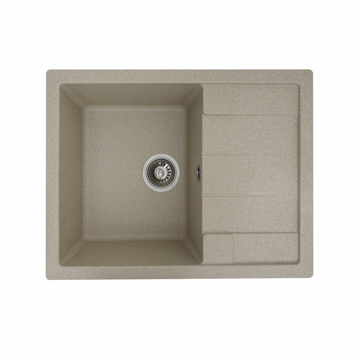 Мийка для кухні гранітна Platinum 6550 INTENSO Сафарі (PLTM-SP000025108)