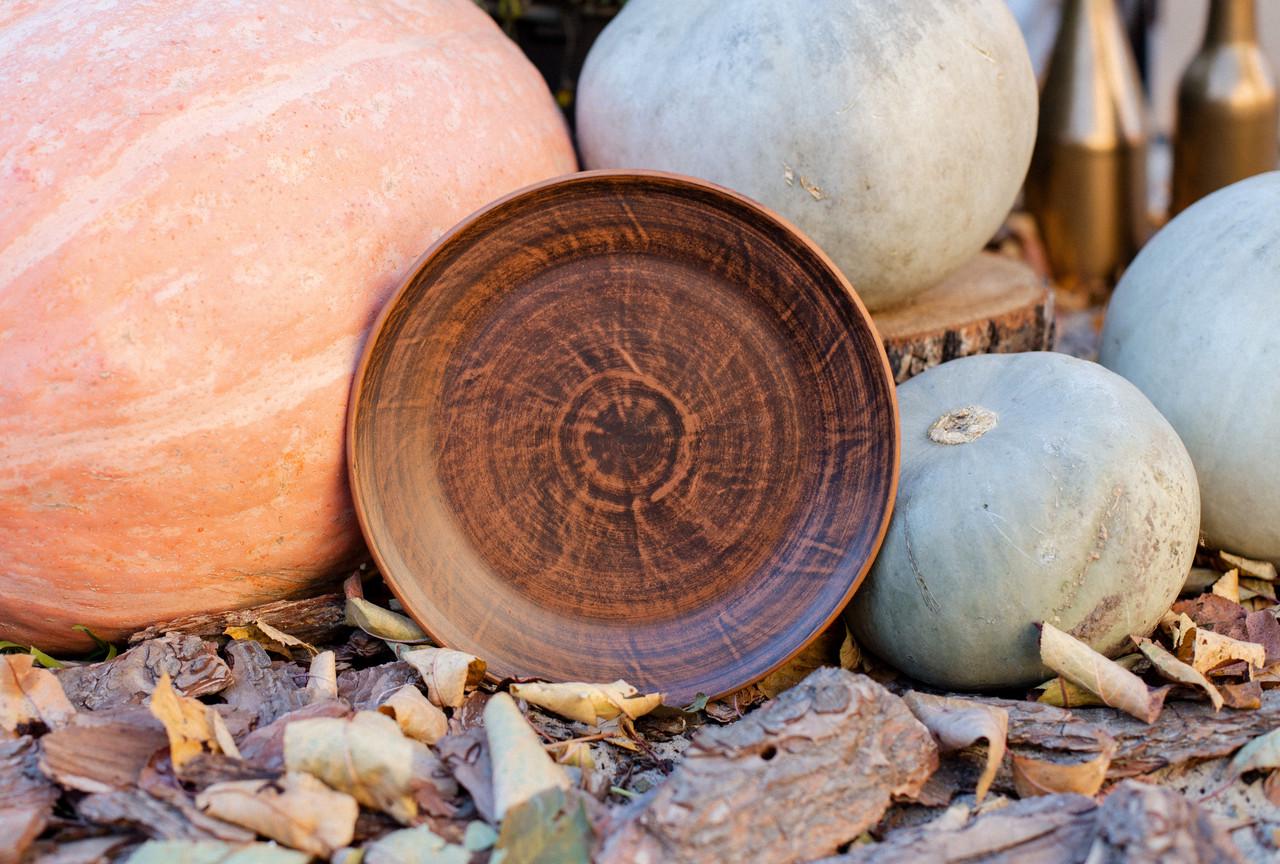 Тарелка из красной глины 20 см (300625595) - фото 2 Тарелка из красной глины 20 см (300625595) - фото 2