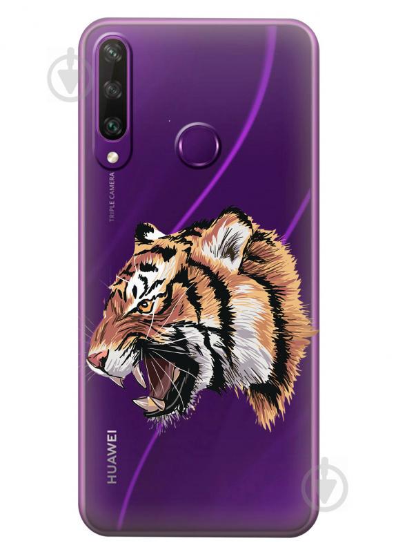 Прозрачный силиконовый чехол iSwag для Huawei Y6p с рисунком - Тигр (KS2363) Прозрачный силиконовый чехол iSwag для Huawei Y6p с рисунком - Тигр (KS2363)