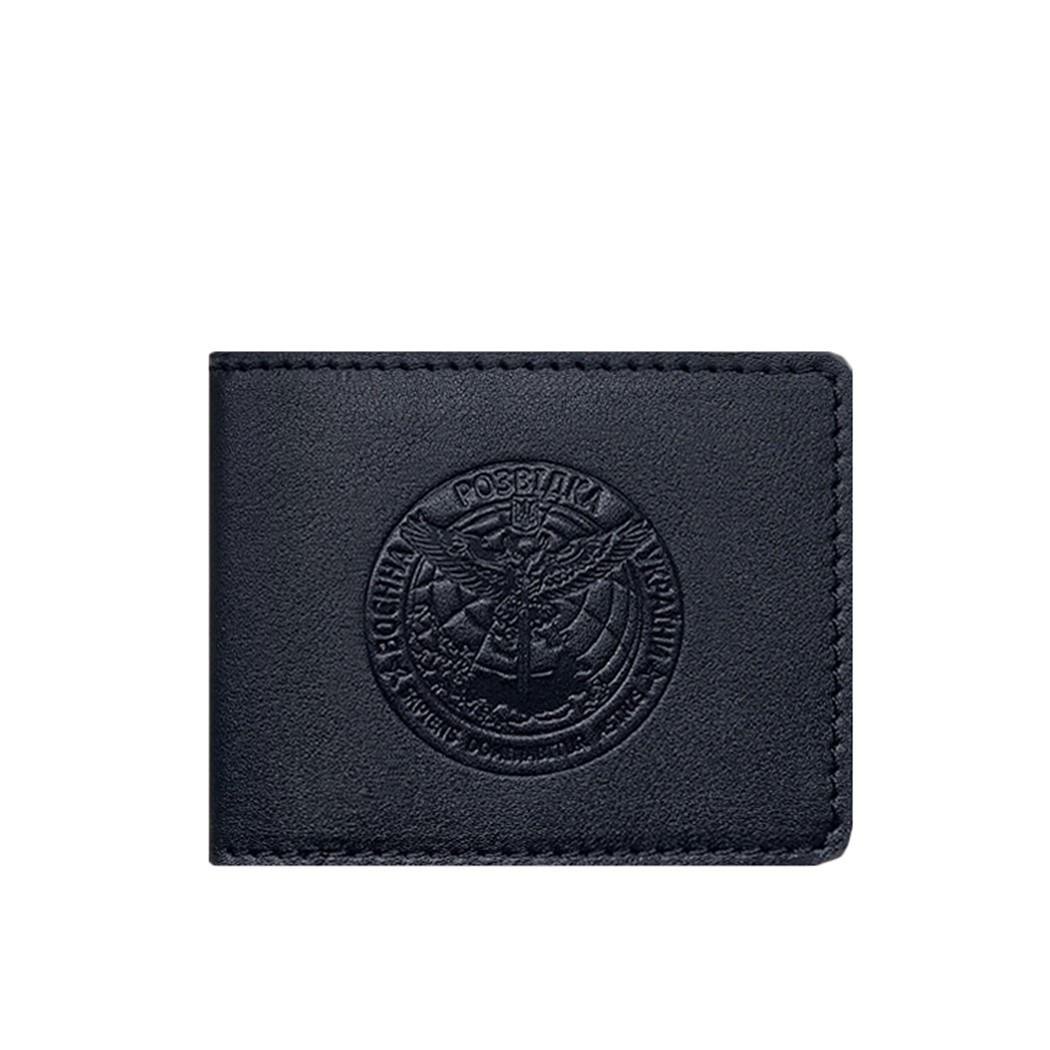 Обложка кожаная в удостоверение Главного управления разведки Темно-синий (A-027884)