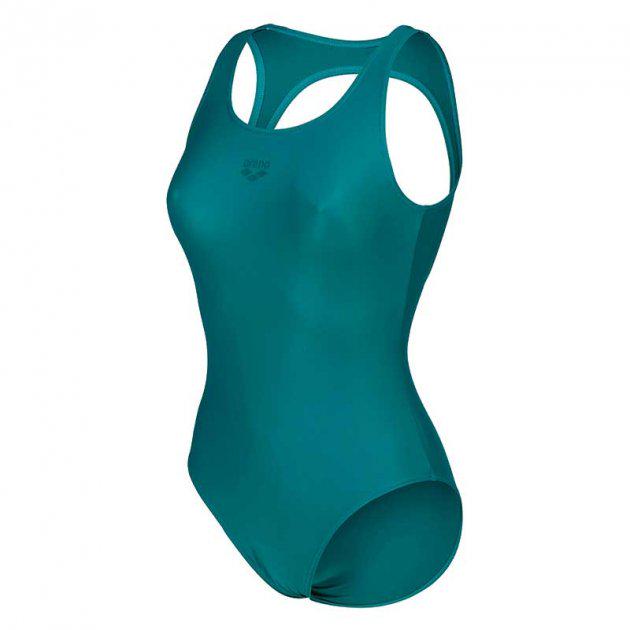 Купальник закритий жіночий Arena SOLID O BACK SWIMSUIT р. 38 Зелений (3468336849811) - фото 1