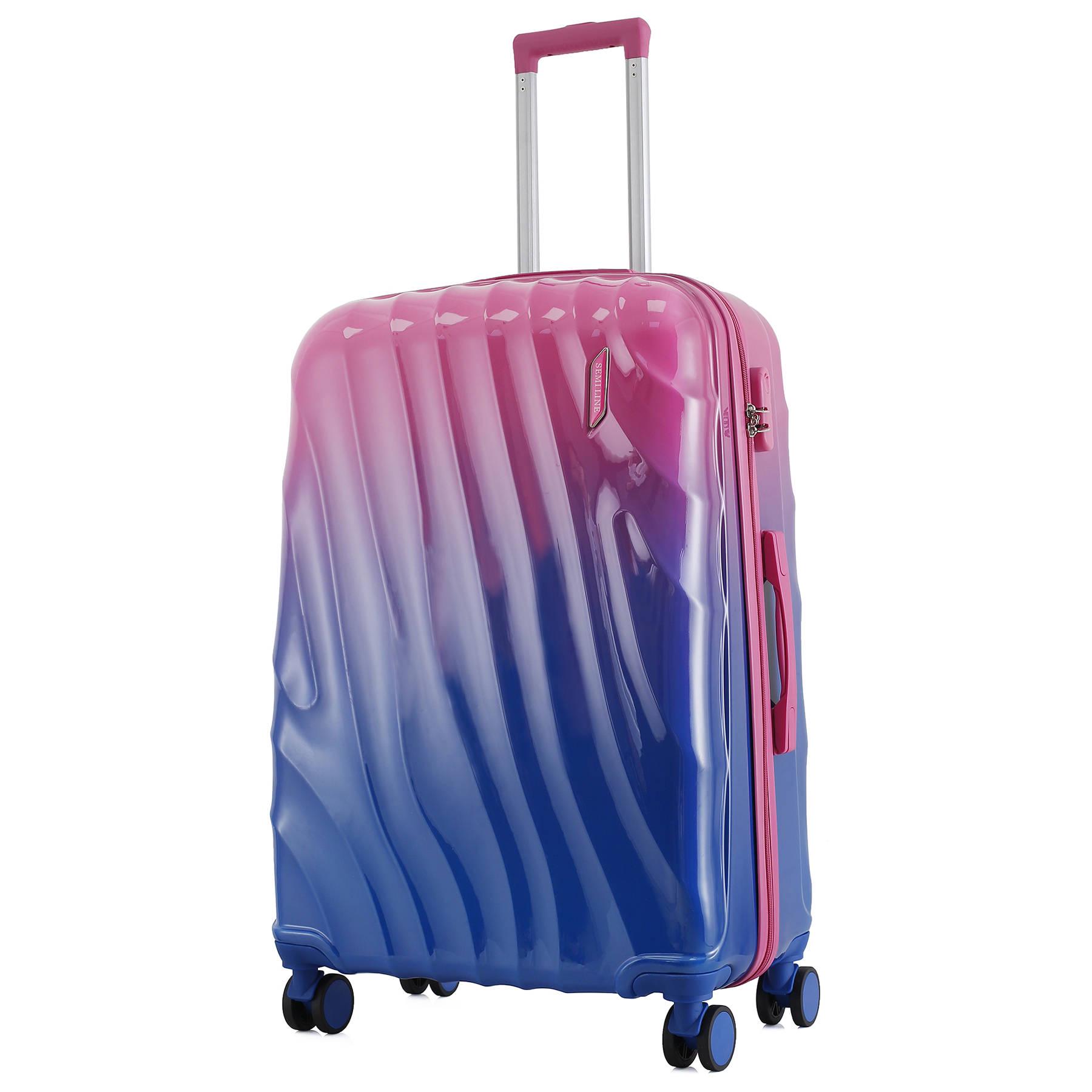 Чемодан большой SEMI LINE 29" Polycarbonate/ABS-Plastic L Rose/Blue Gradient (T5650-3)