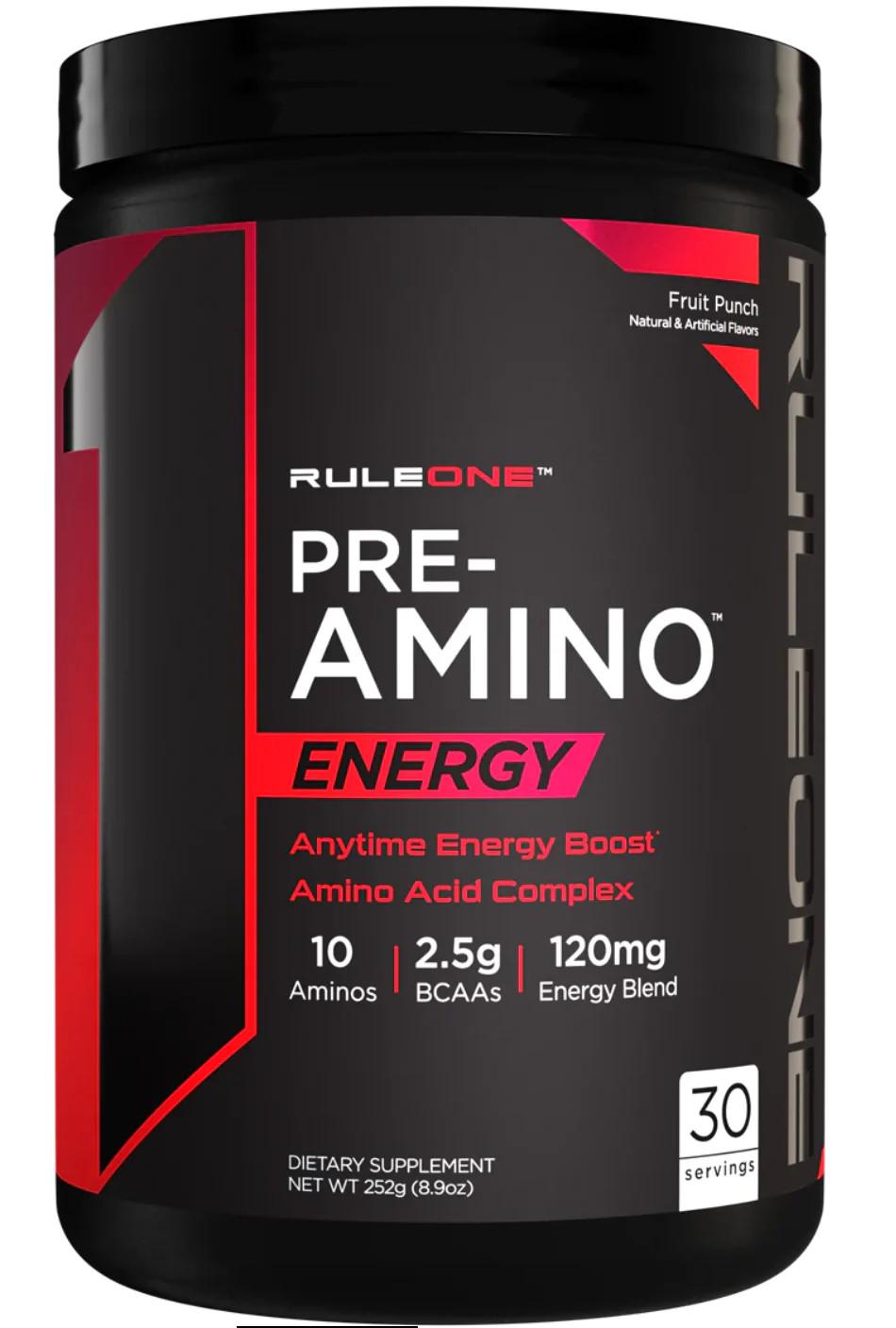 Аминокислота Rule One R1 Pre Amino Fruit Punch 252 г