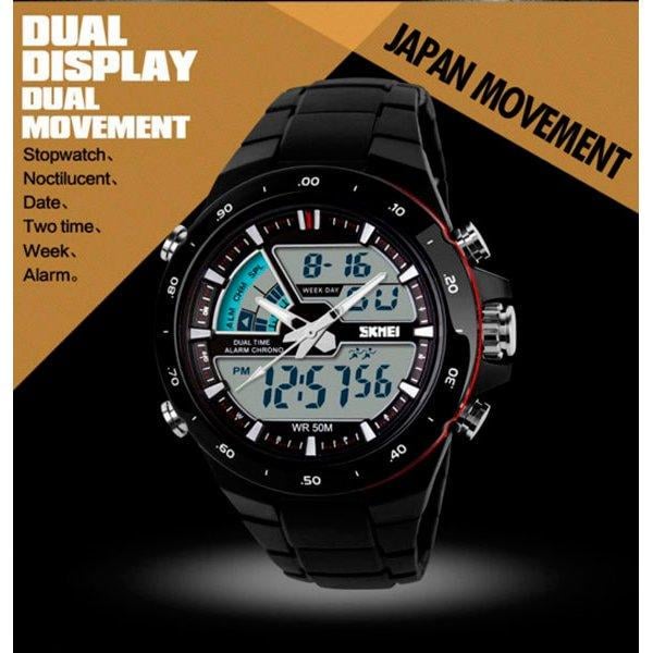 Наручные часы Skmei Shark 1016 с комбинированным циферблатом Black (1037342284) - фото 7 Наручные часы Skmei Shark 1016 с комбинированным циферблатом Black (1037342284) - фото 7