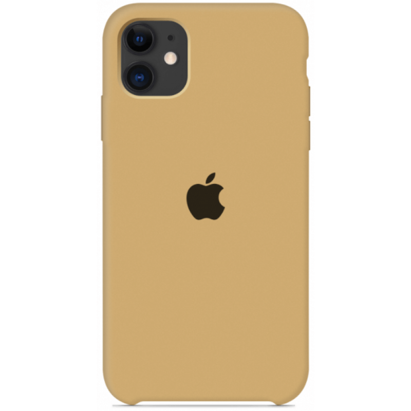 Чехол GoVern Silicone Case Full для Apple iPhone 11 Mustard